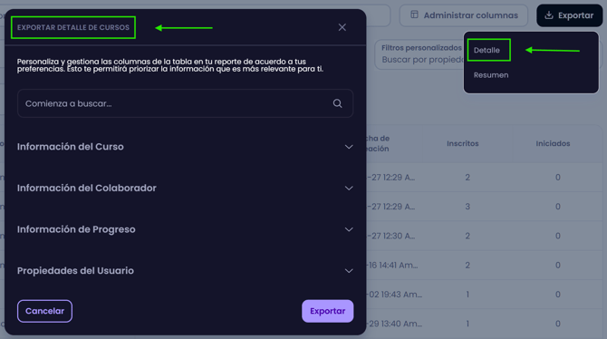 🎯 Filtro por rango de fechas en reportes de cursos_10