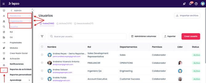 Cómo eliminar un usuario manualmente en la plataforma