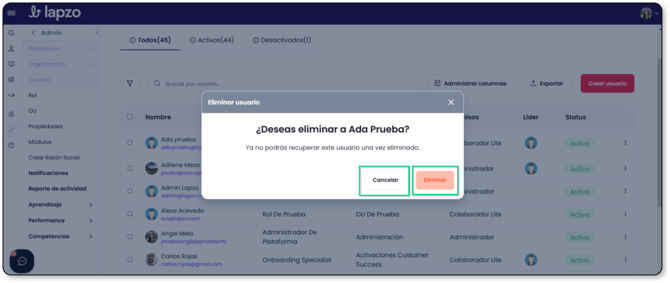 Cómo eliminar un usuario manualmente en la plataforma_4