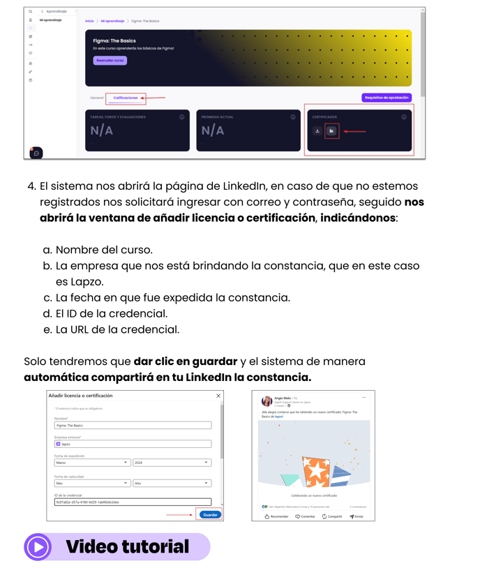 Compartir certi en Linkedin 2