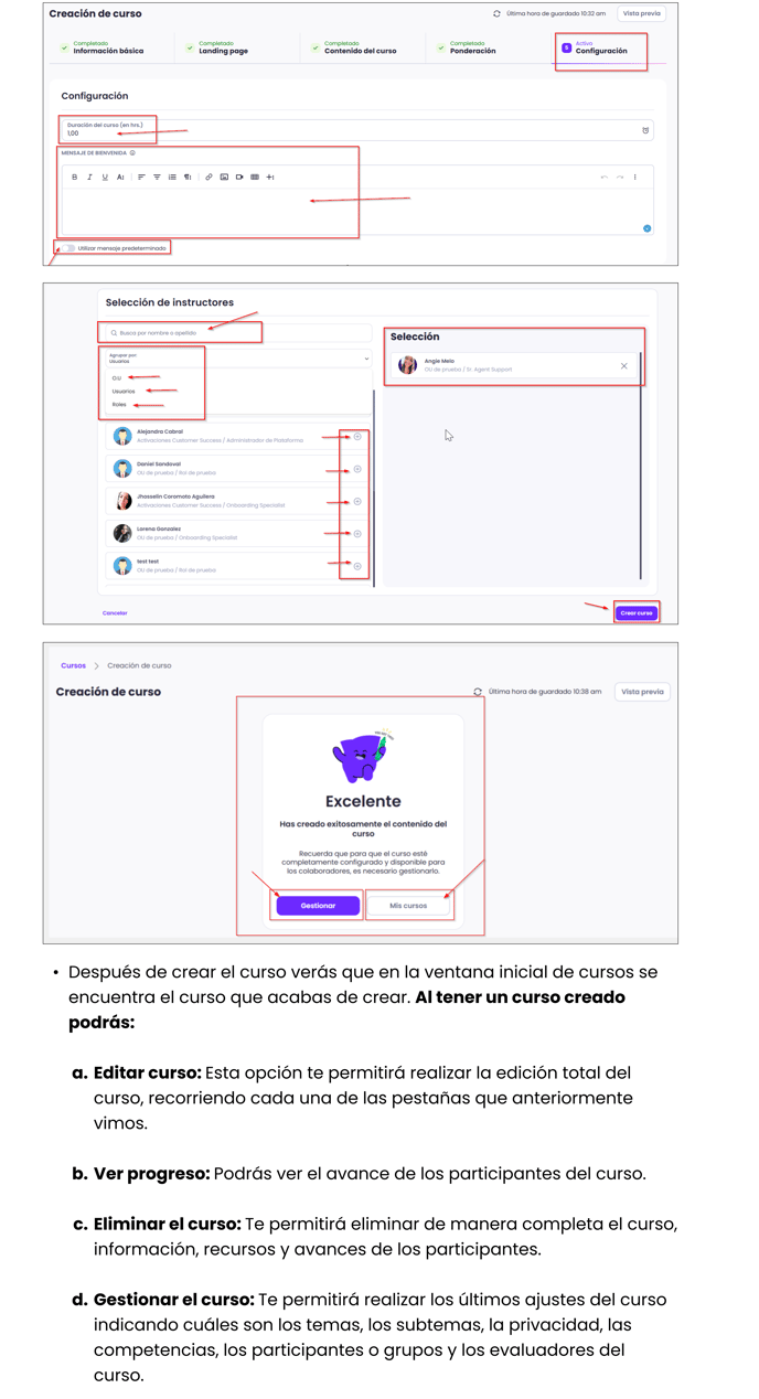 Creación de cursos 6