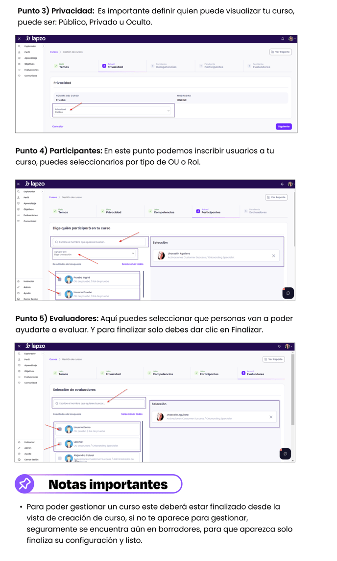 Gestión de cursos - Mis Cursos-2