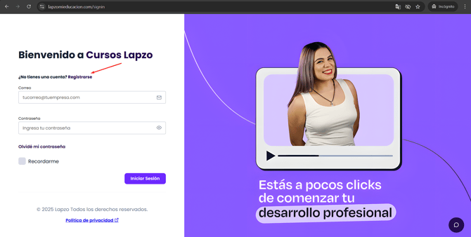 Mi educacion Registro