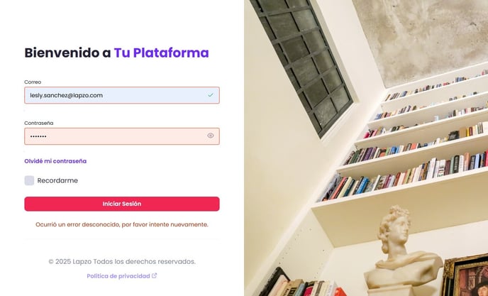 Olvide mi contraseña6
