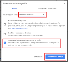 Cómo eliminar la caché en Chrome